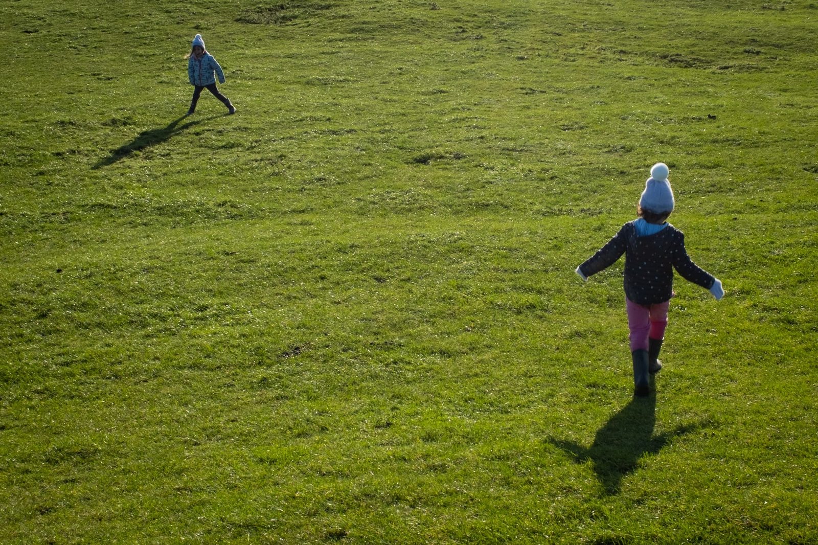 Long shadows on Windmill Hill