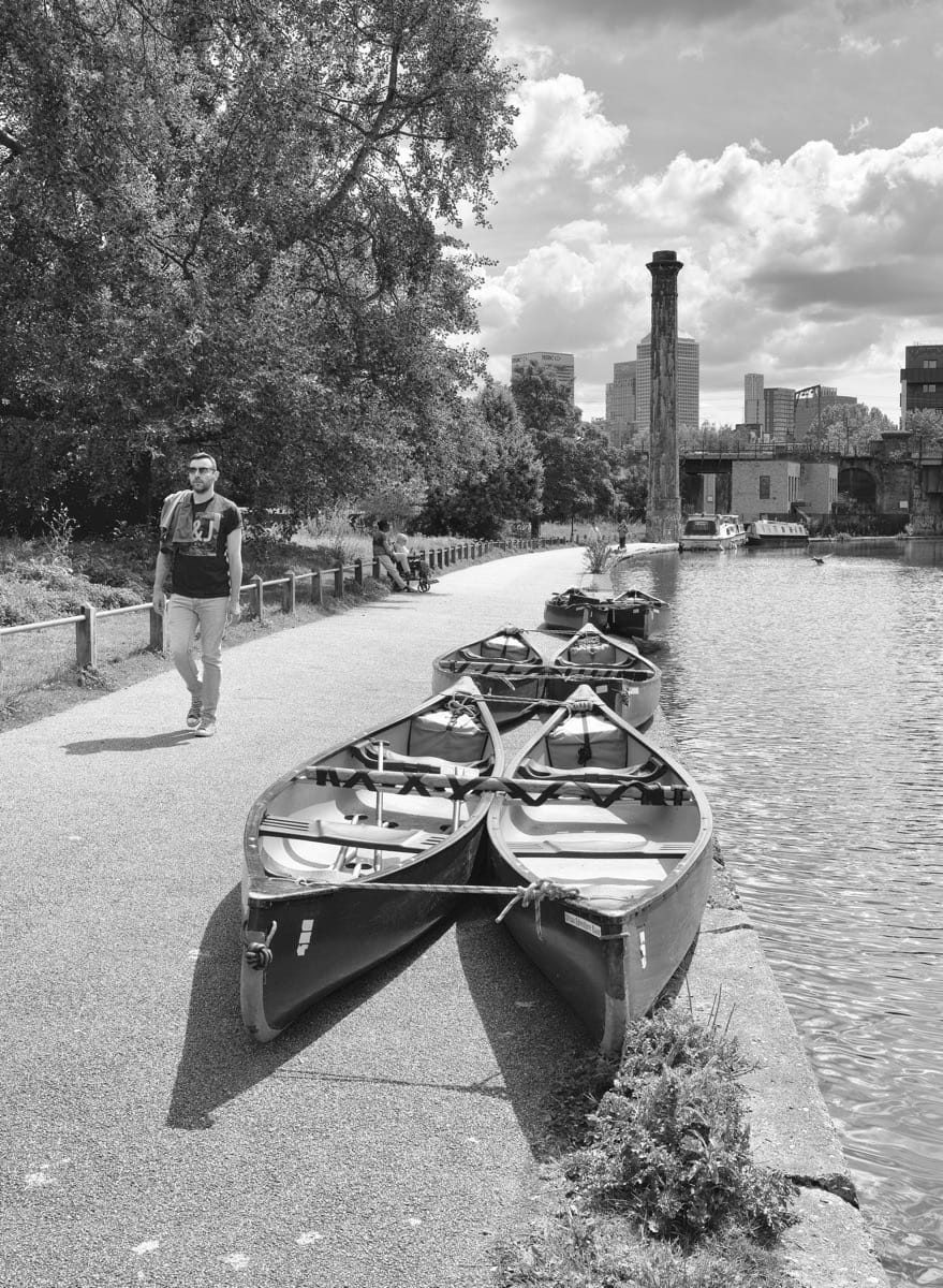 Regents_Canal_Canary_Wharf, May, 2024