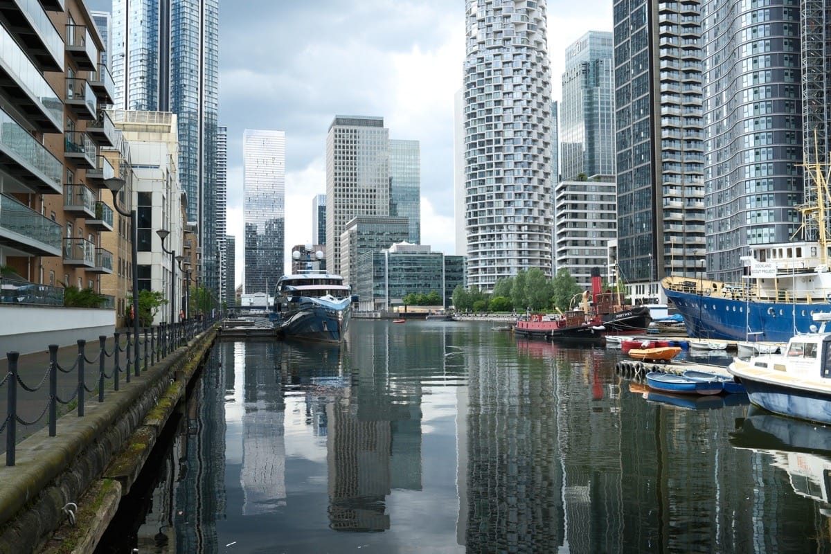 Regents_Canal_Canary_Wharf, May, 2024