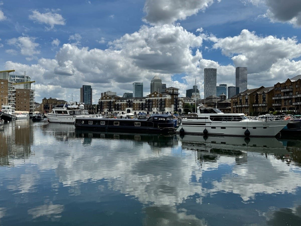 Regents_Canal_Canary_Wharf, May, 2024