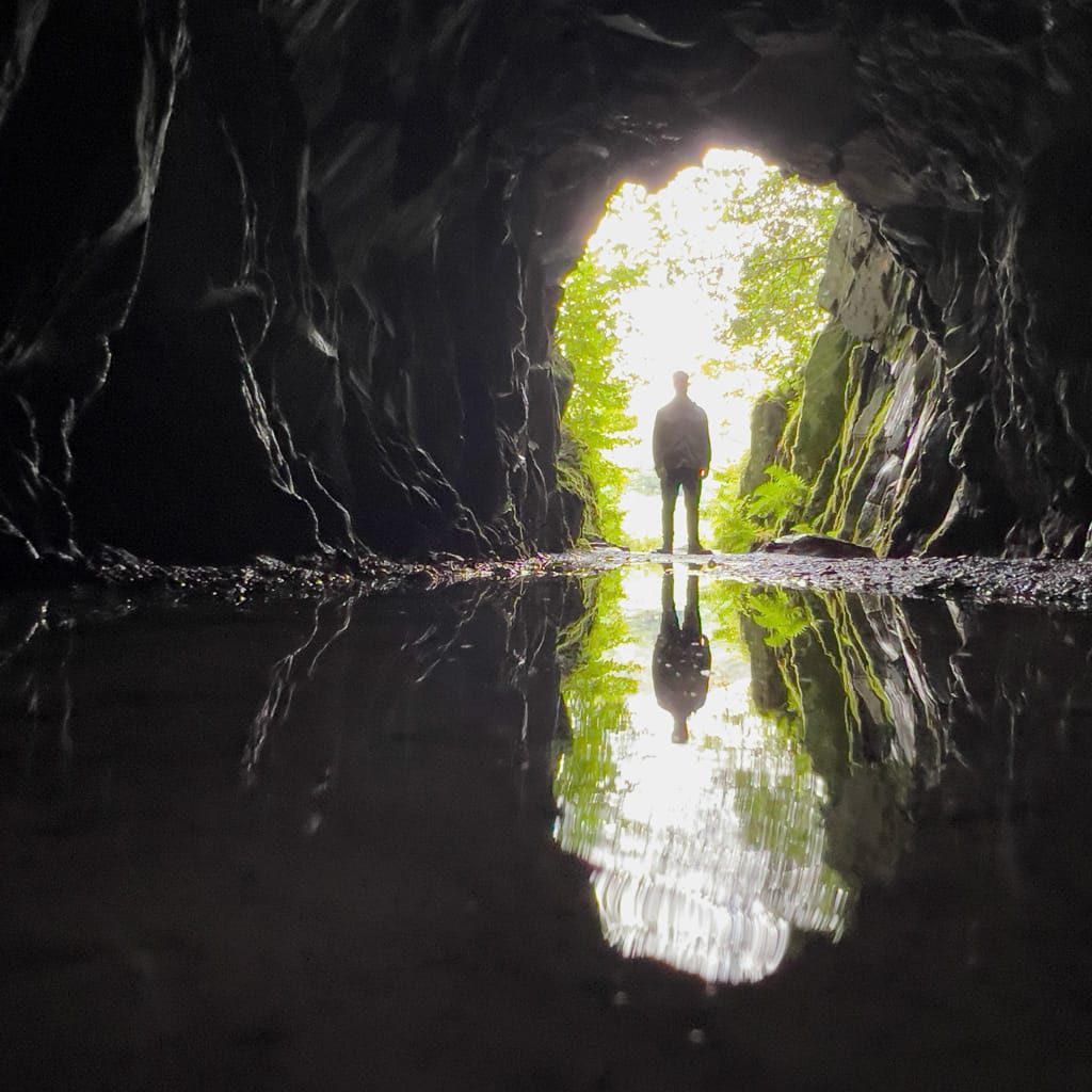 Cathedral Cave, Little Langdale, the Lake District, August 2023