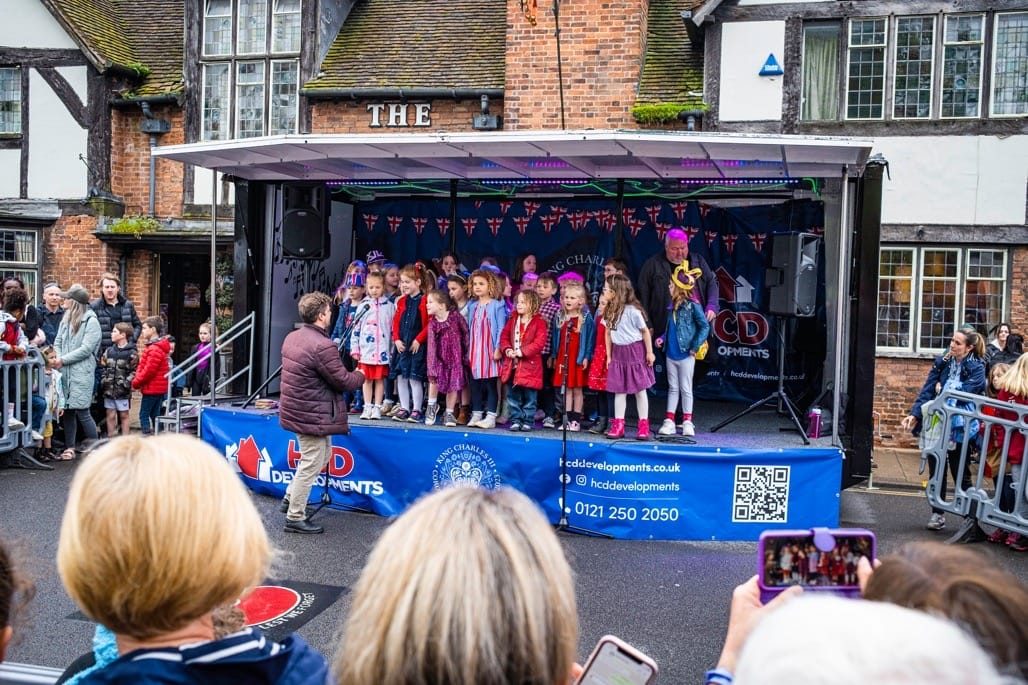 Royal Coronation High Street, Knowle, Solihull, 2023