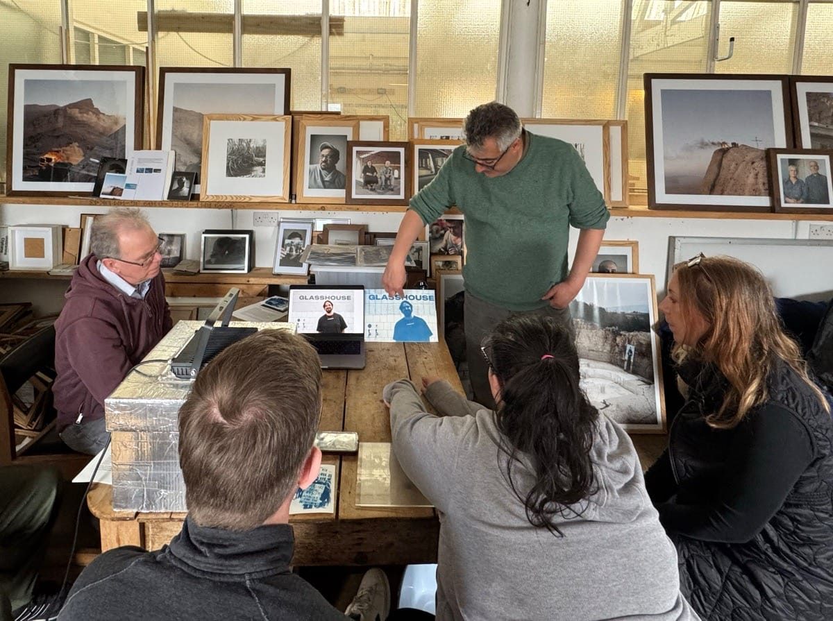Cyanotype printing, The Old Printworks, Balsall Heath, April 2025