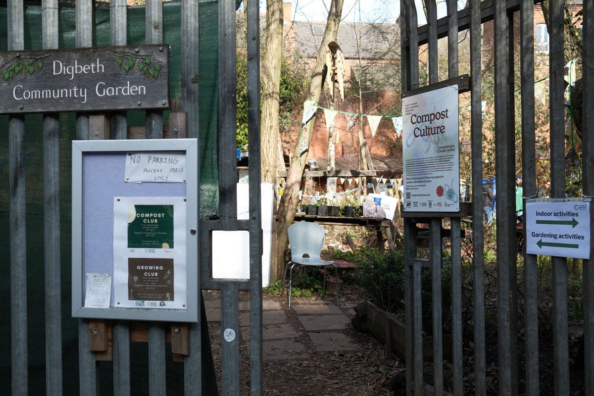 Digbeth Community Garden, Birmingham, March 2025