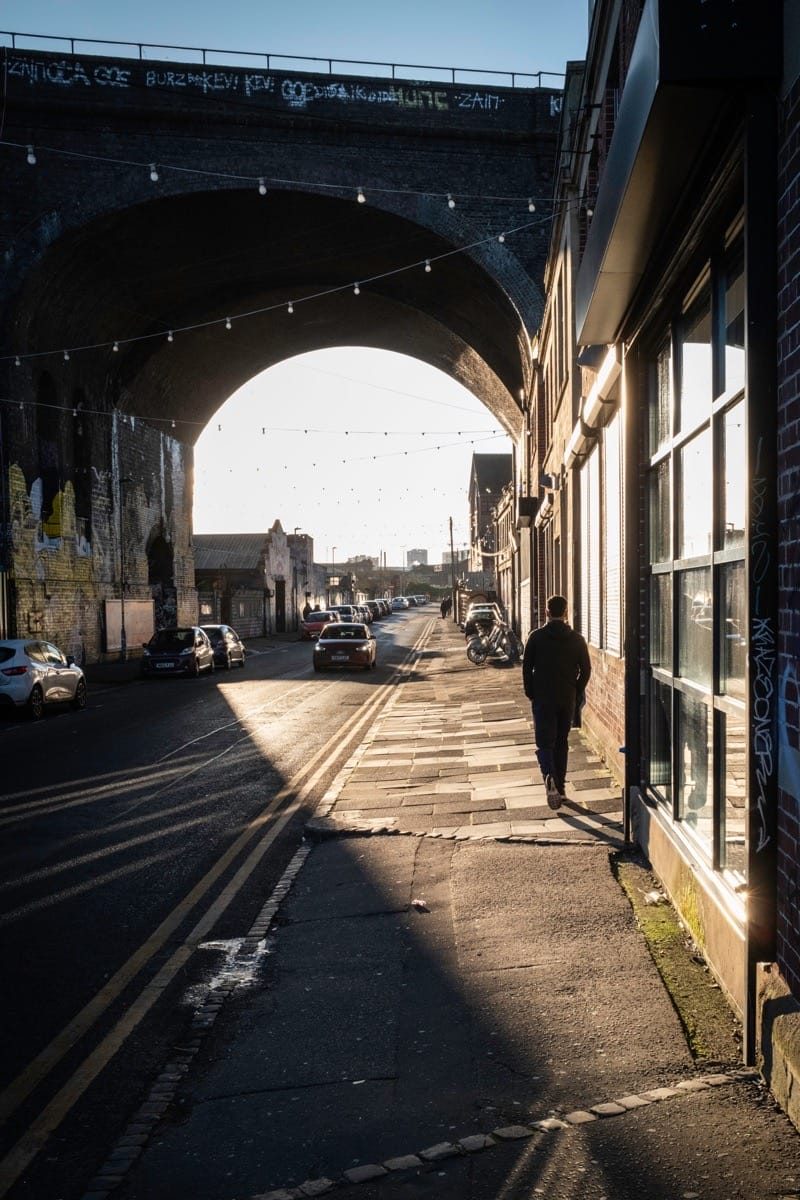 Sunset and blue hour, Digbeth, Birmingham, January, 2025.