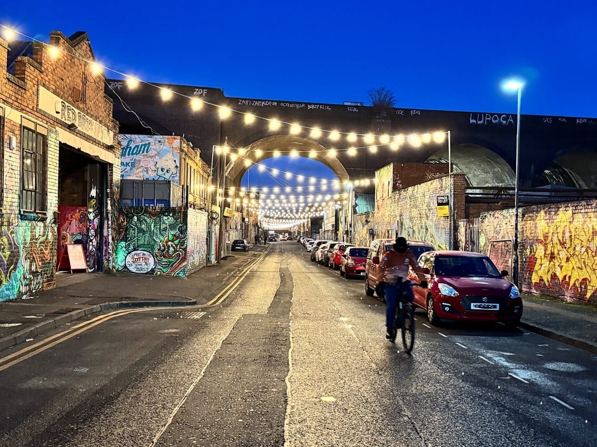 Sunset and blue hour, Digbeth, Birmingham, January, 2025.