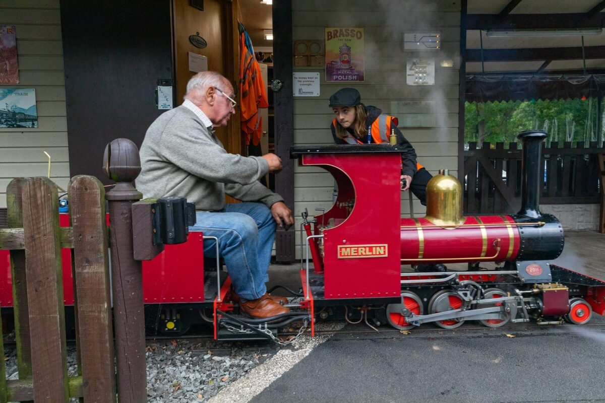 All aboard Echills Wood Railway