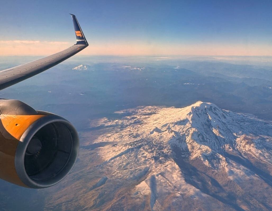 Window seat please – photographing volcanoes and the northern lights
