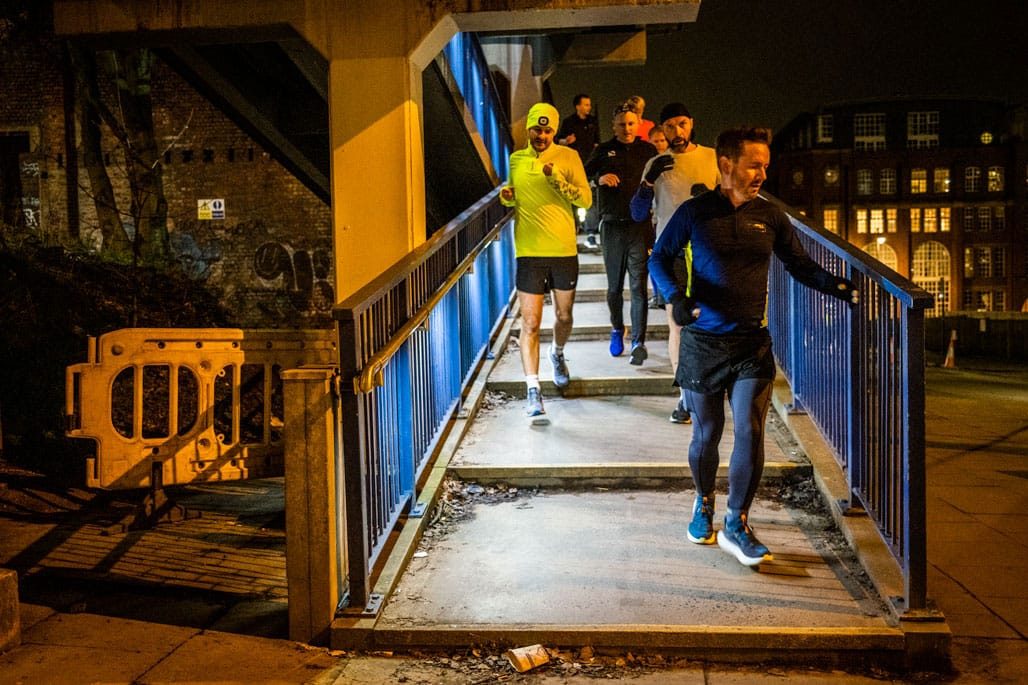 Pedestrian Footbridge, Great Charles Street Queensway, Birmingham, March 2023.