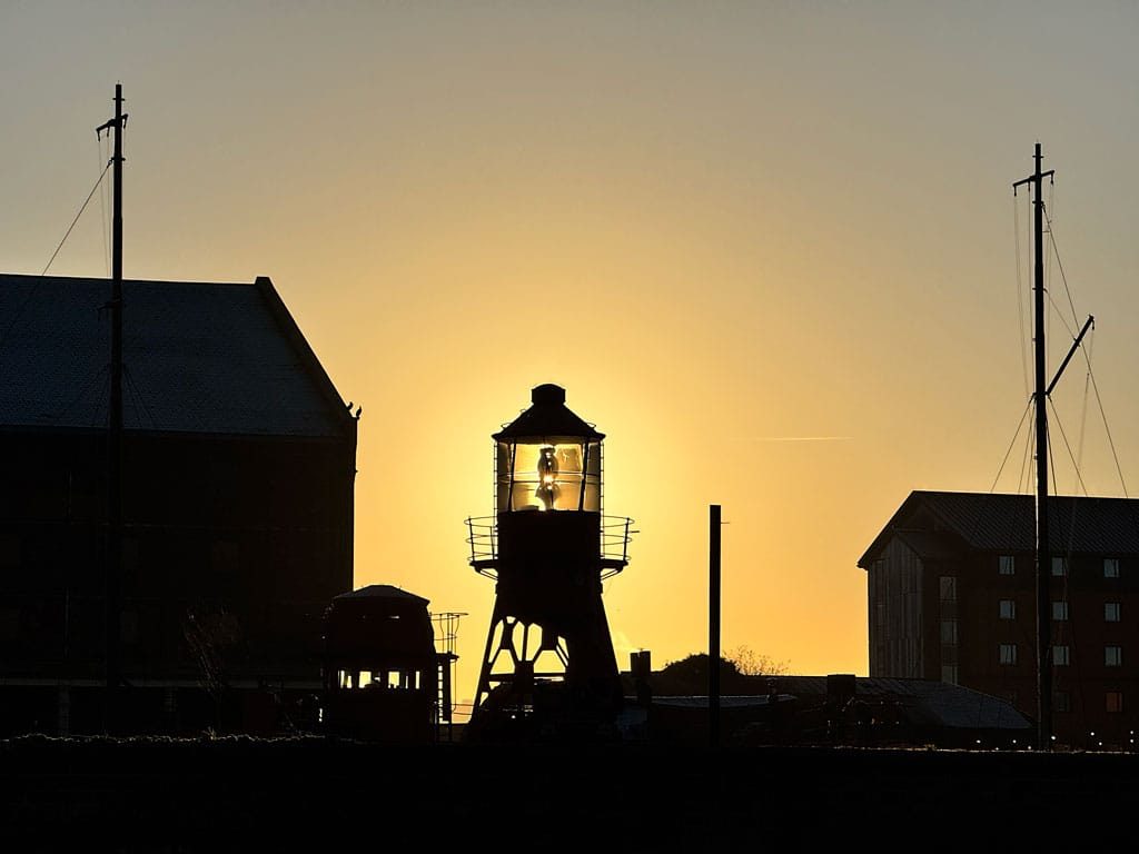 The Sula lightship, Gloucester Docks, Gloucester, January 2025.