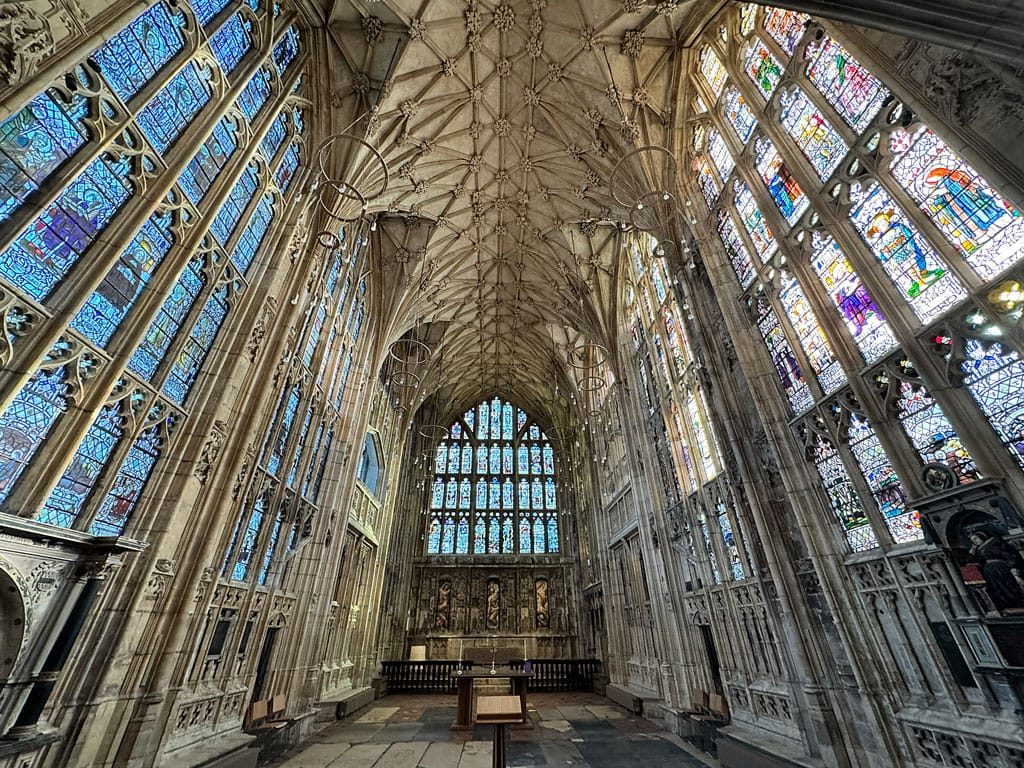 Gloucester Cathedral, Gloucester, January 2025.
