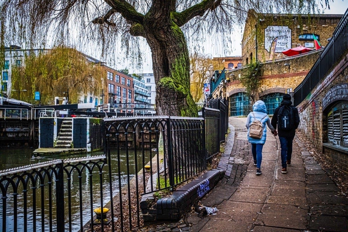 Regent Canal to Camden Market, January 2023