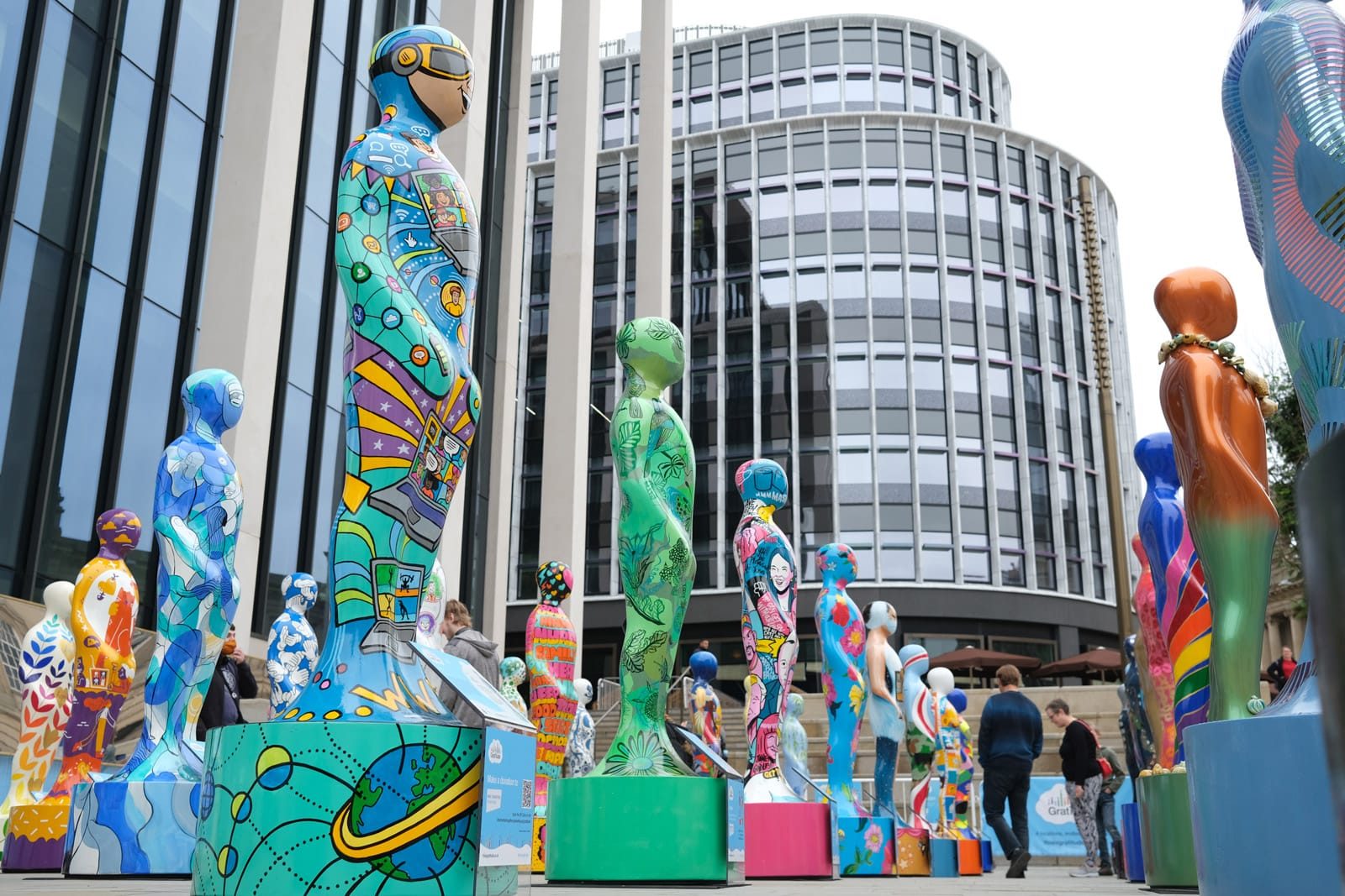 The sculptures from the Gratitude public art.