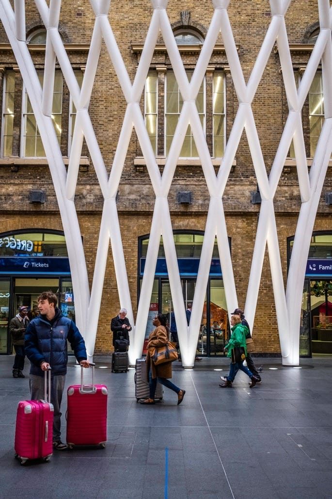 Kings Cross Station, London, March 2023