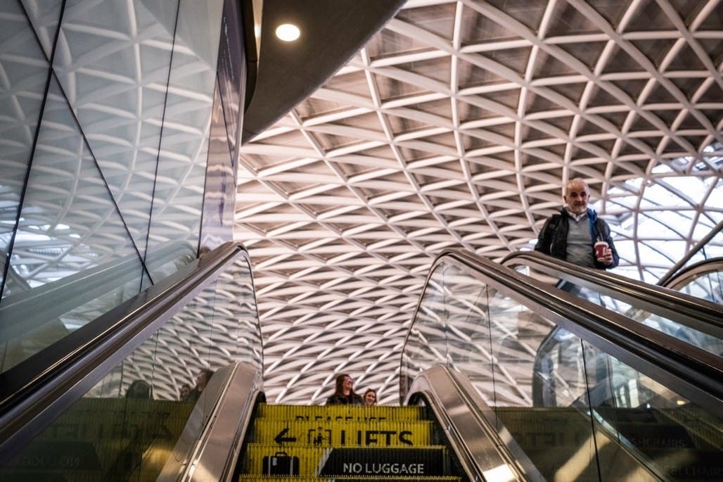 Kings Cross Station, London, March 2023