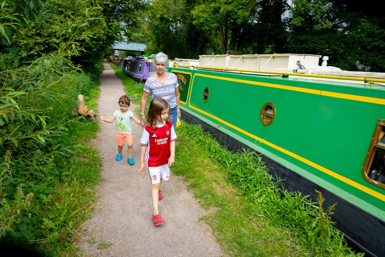 On the tow path