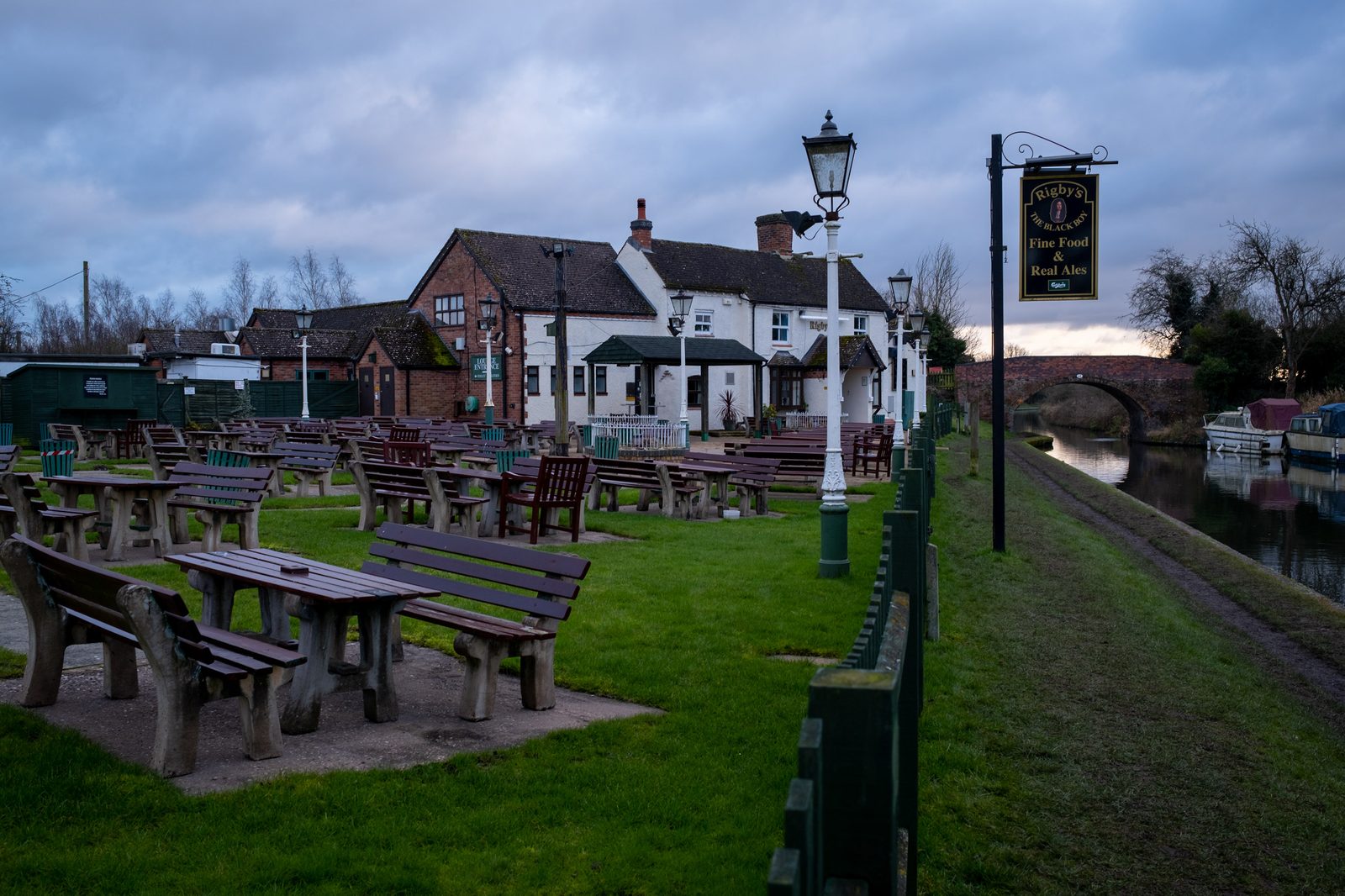 Empty Black Boy pub