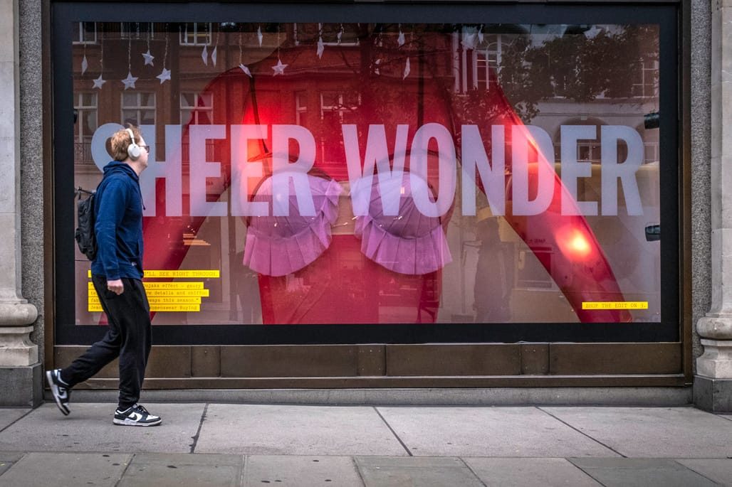 Selfridges Department Store, Oxford Street, October, 2023