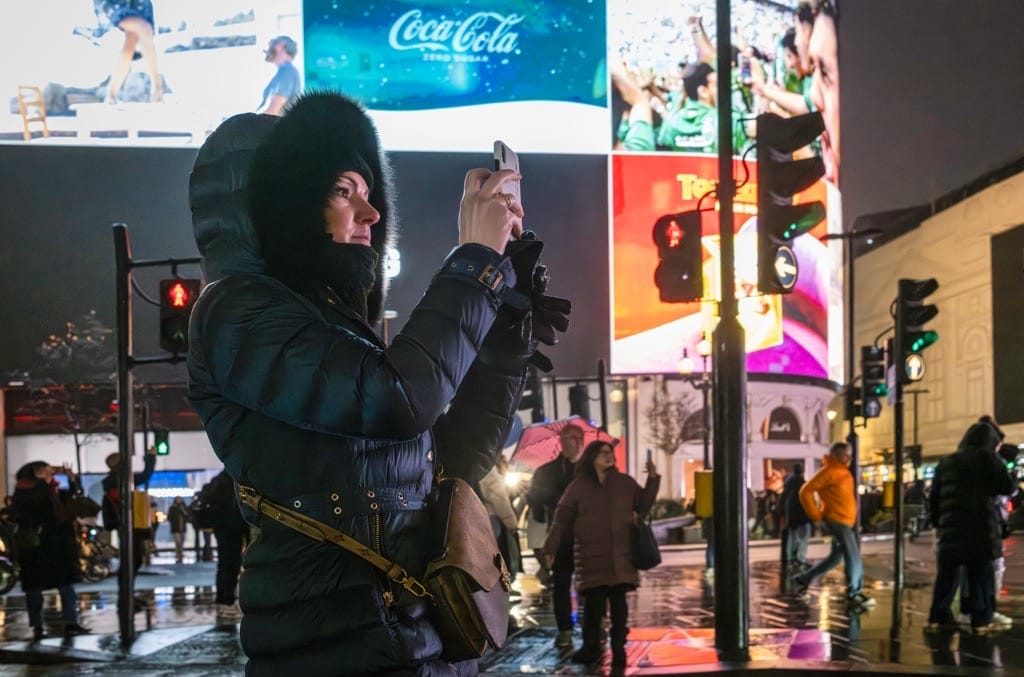 The London Lights in Central London, December 2024
