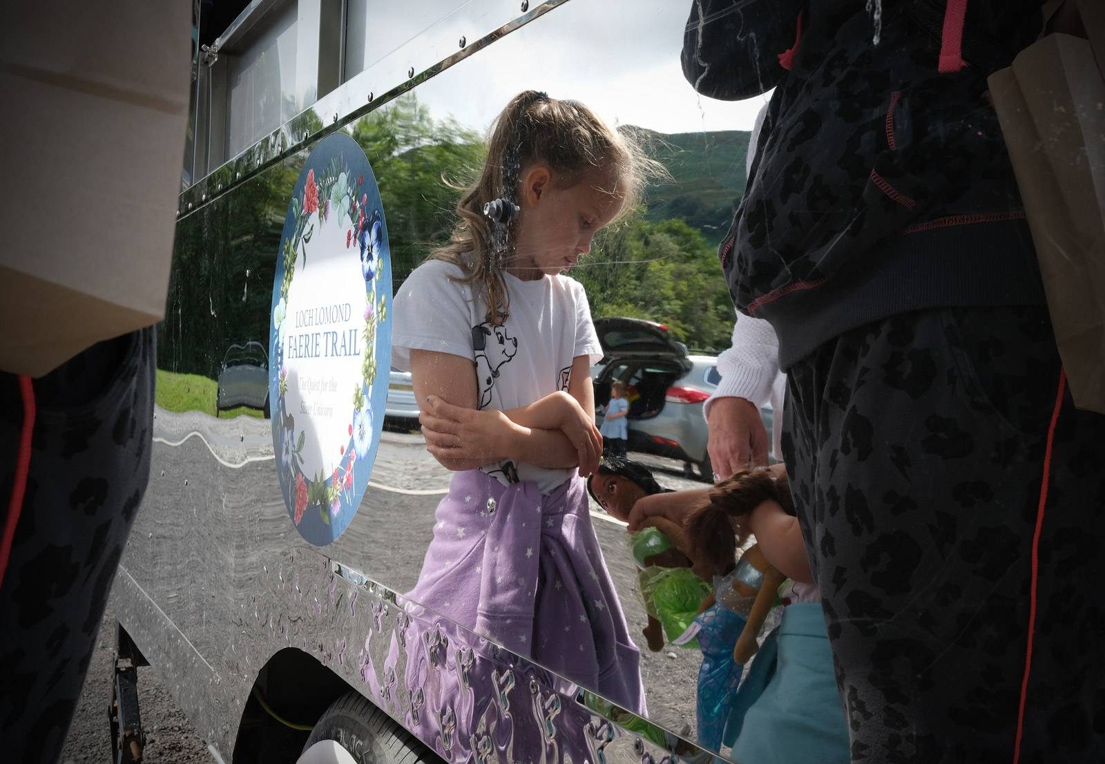Reflections in the Airstream trailer