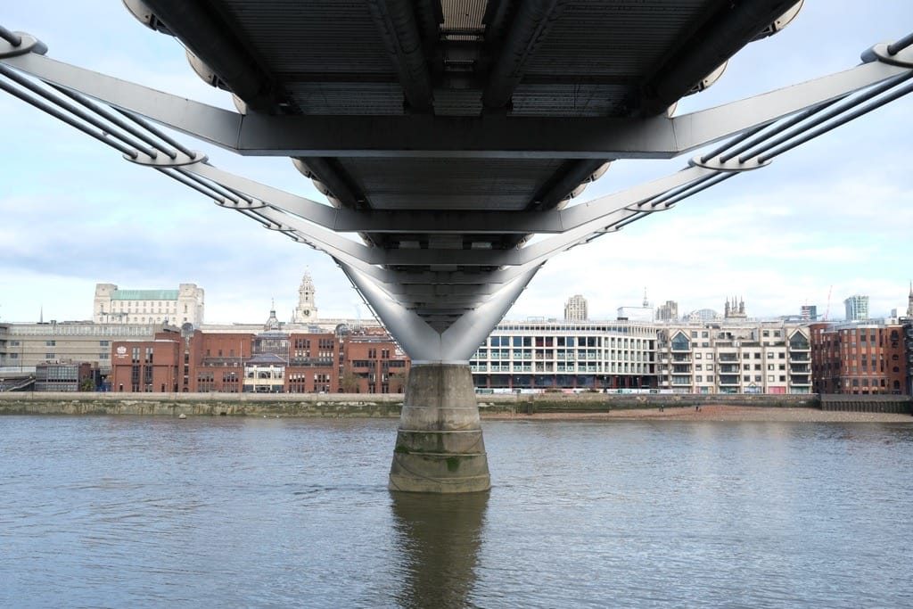 Millennium Bridge, London, November 2023.