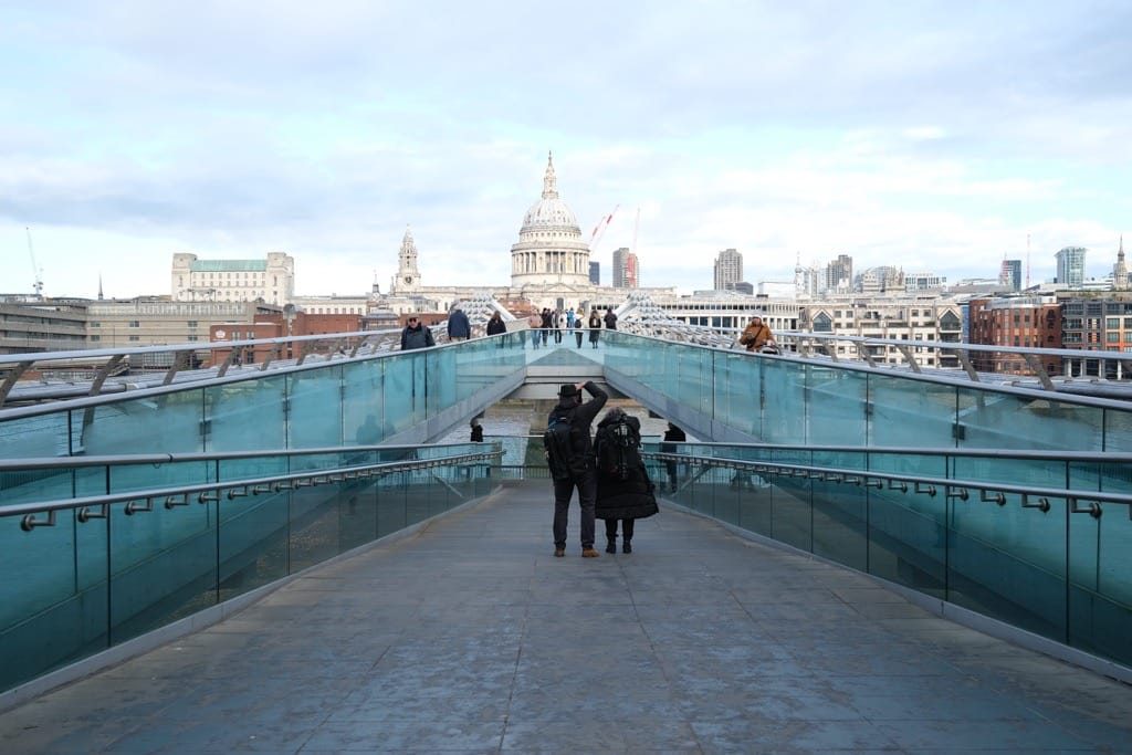 Millennium Bridge, London, November 2023.