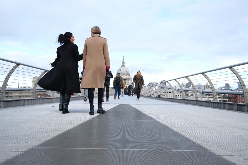Millennium Bridge, London, November 2023.