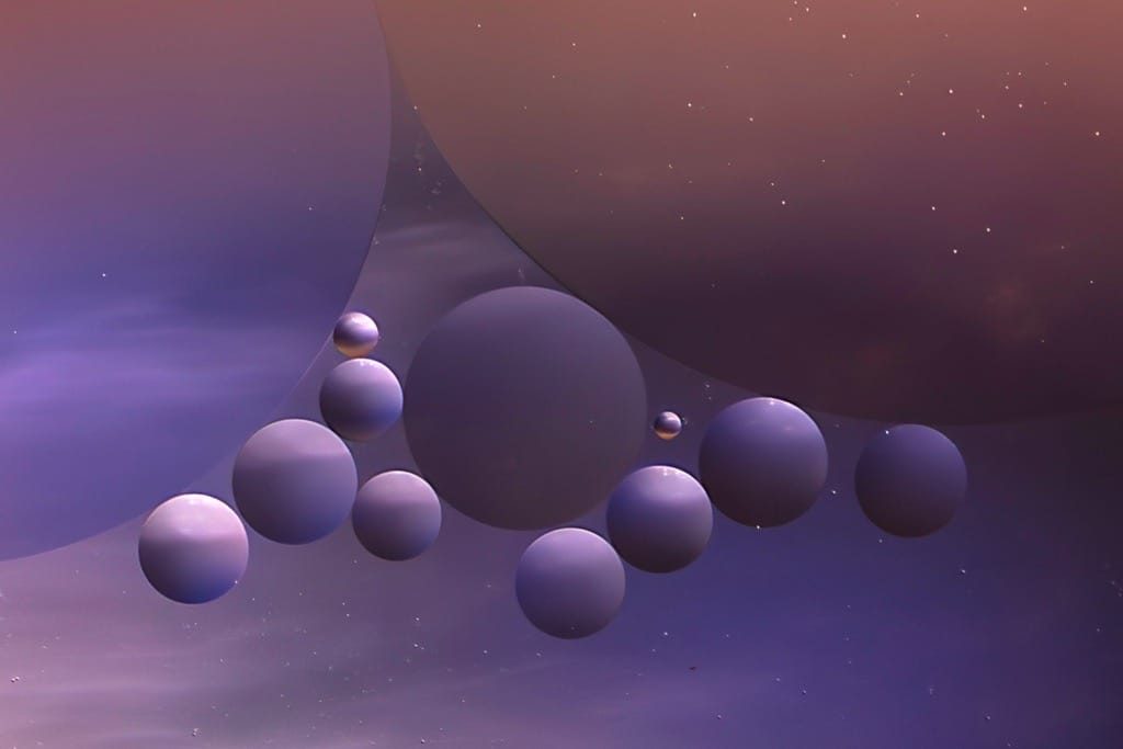 Suspended worlds, Oil and Water, July 2025.