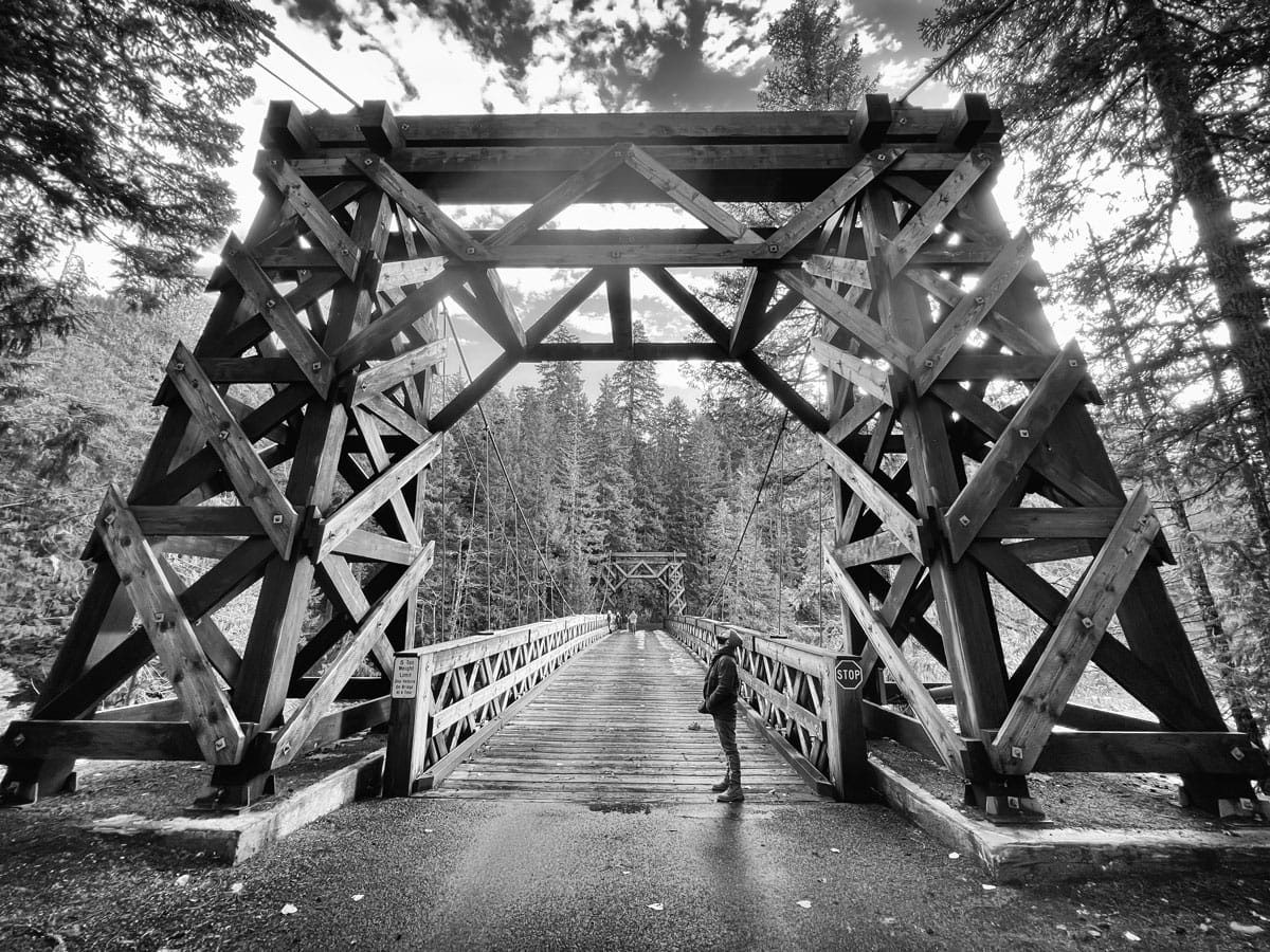 Suspension Bridge, Longmire, Mount Rainier Park, Nov 2022