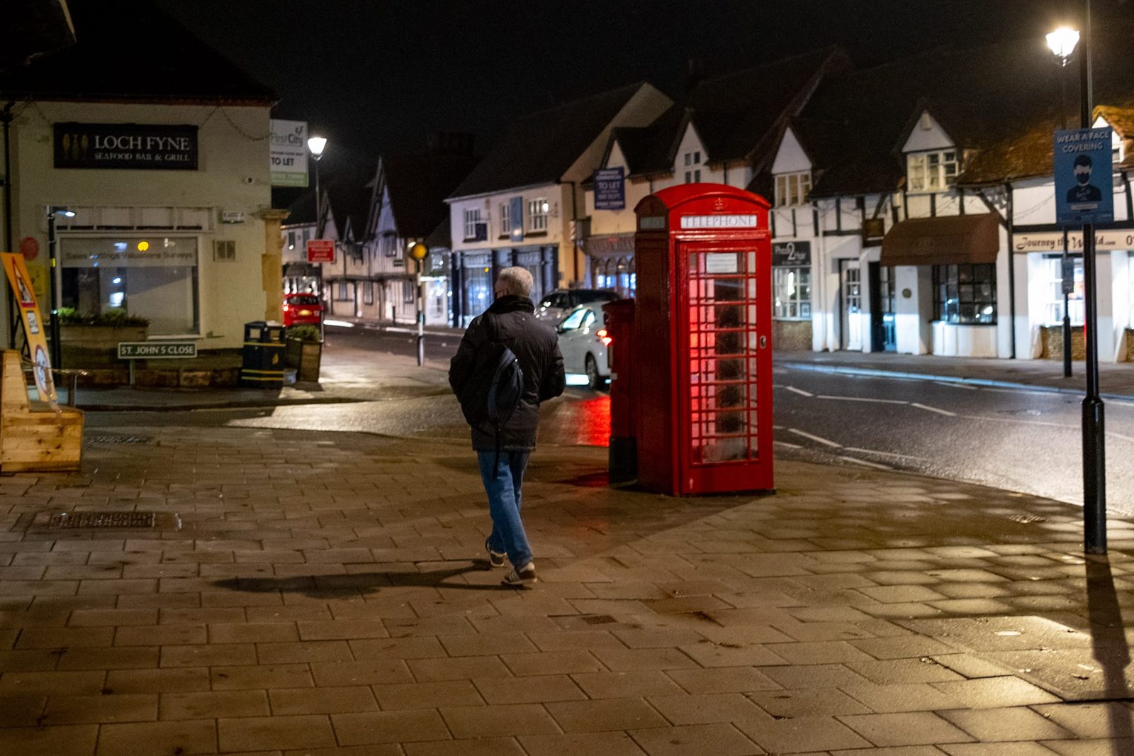 Knowle High Street at Night