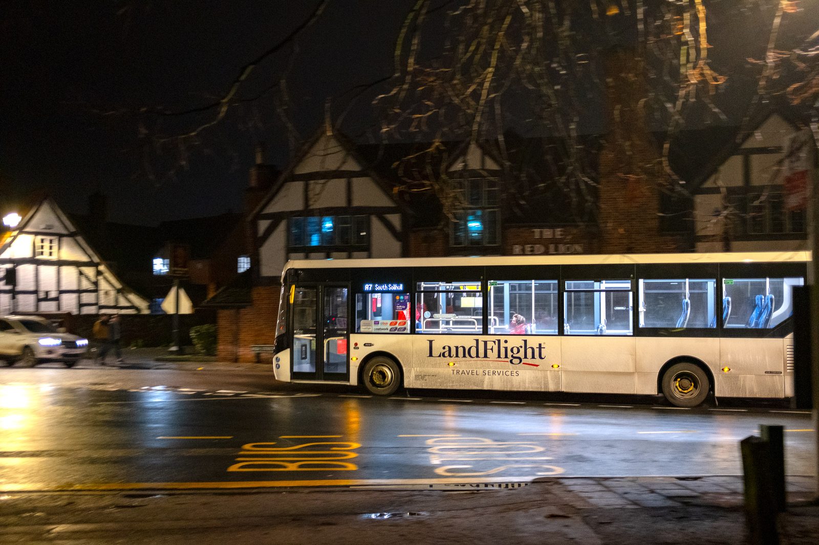 Bus with a few passengers