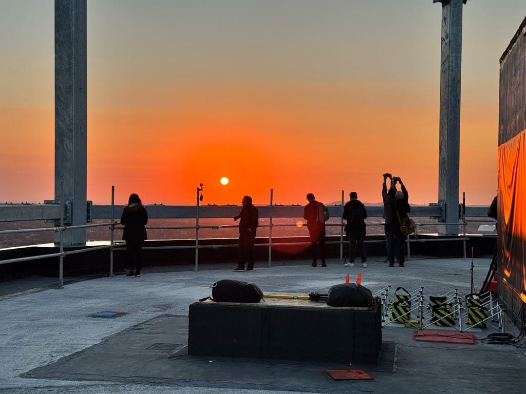 Birmingham sunset and sunrise from the Octagon