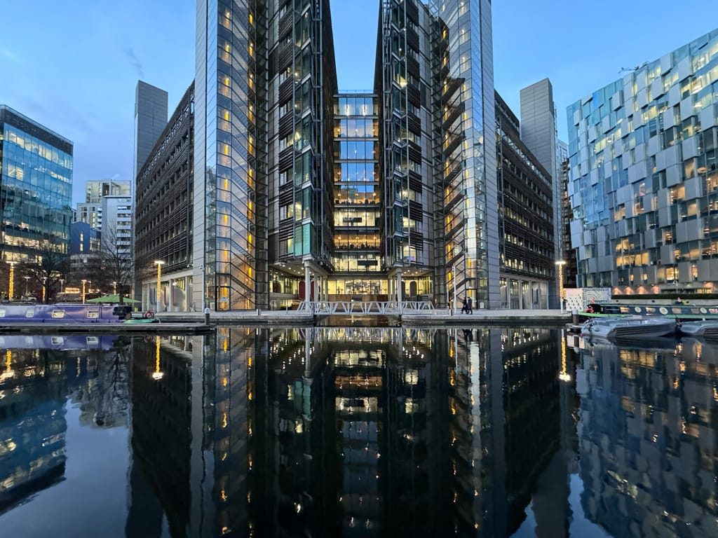Paddington Basin, London, November, 2023