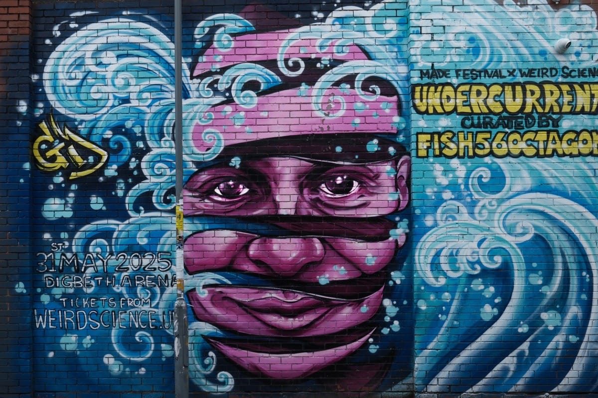 Photographing Digbeth: Street art by Ginger Dan.