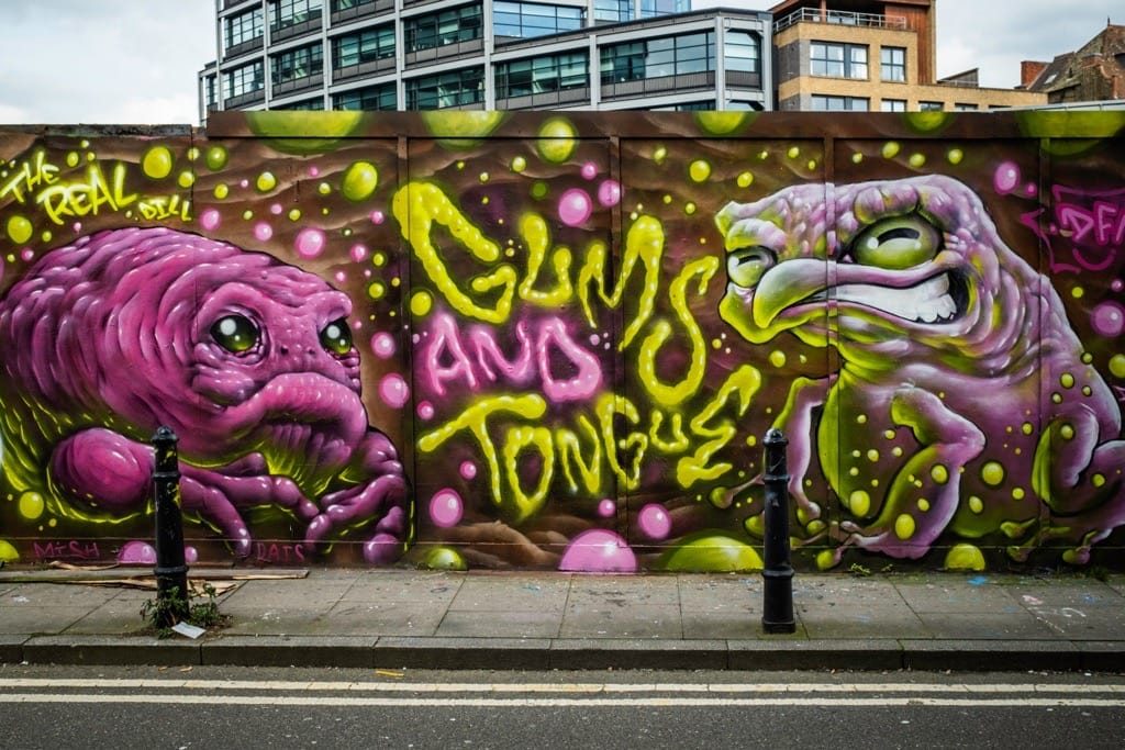 Walking the streets of Shoreditch, London, March 2024
