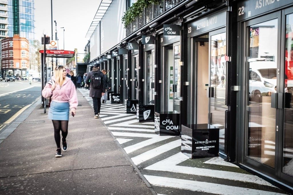 Walking the streets of Shoreditch, London, March 2024