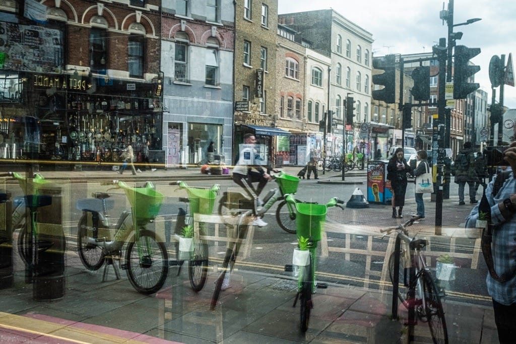 Walking the streets of Shoreditch, London, March 2024