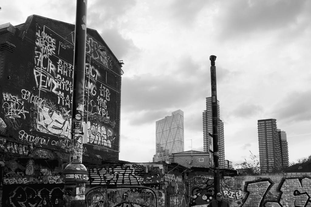 Walking the streets of Shoreditch, London, March 2024