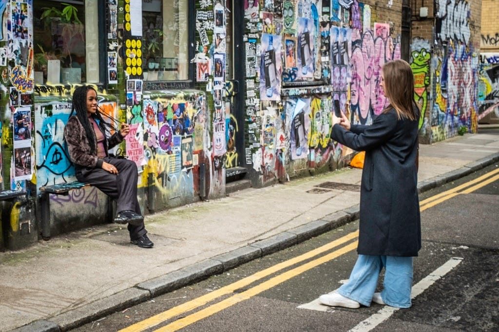 Walking the streets of Shoreditch, London, March 2024
