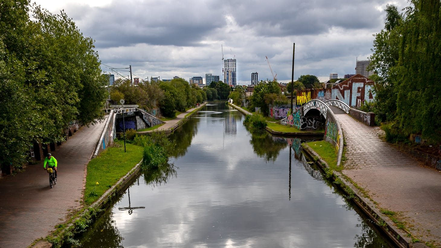 View of the City along our canal