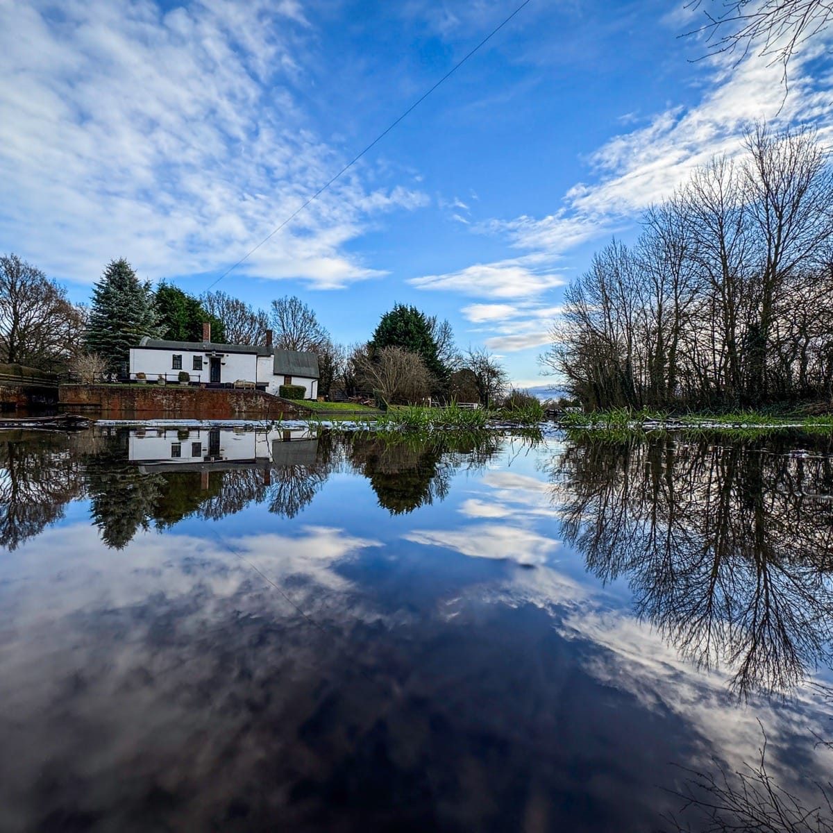 Reflections, Kingswood Junction, Lapworth, Warwickshire, January, 2025