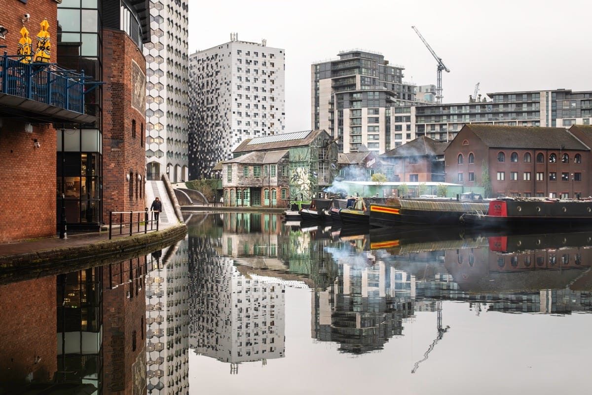 Reflections, Gas Street Basin, Birmingham, January, 2025
