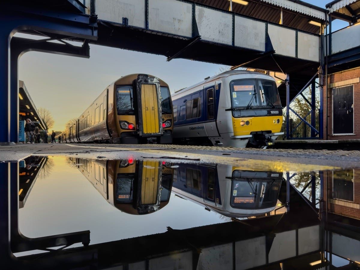 Reflections, Dorridge Train Station, January, 2025