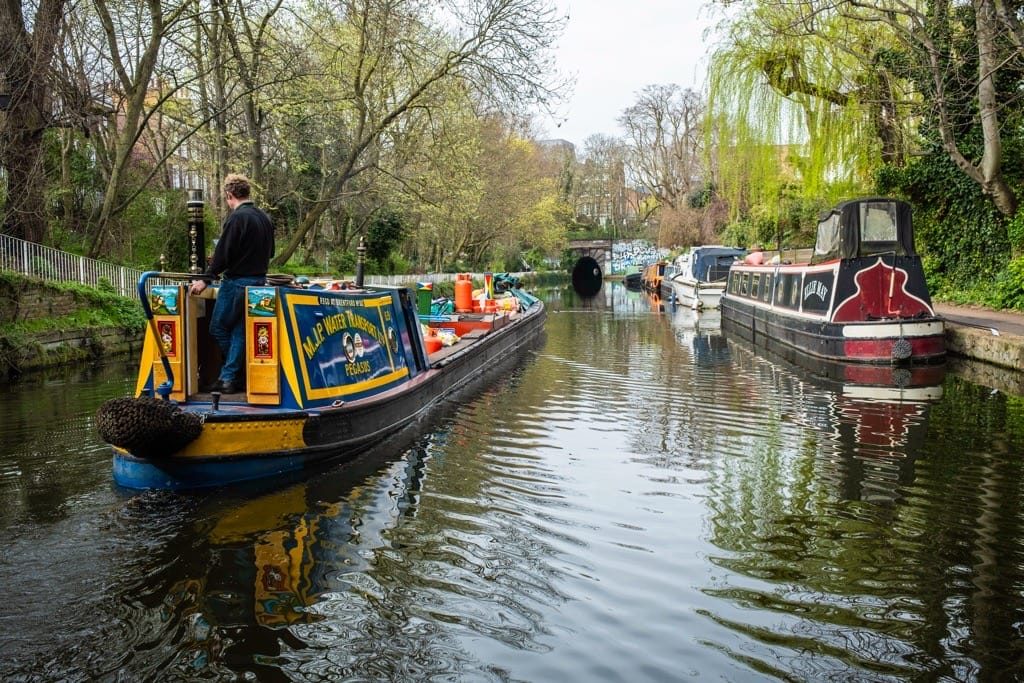 Regent's Canal, Shoreditch section, March 2024
