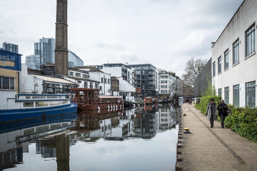 Regent's Canal, Shoreditch section, March 2024