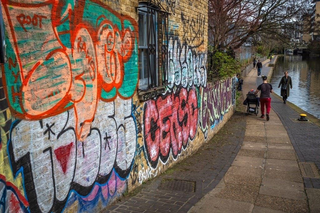 Regent's Canal, Shoreditch section, March 2024