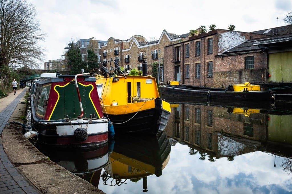 Regent's Canal, Shoreditch section, March 2024