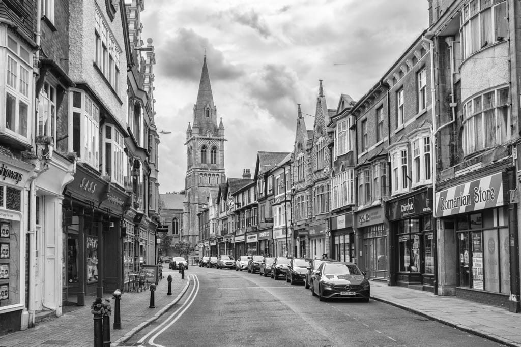 Street photography in Rugby Town, July, 2025