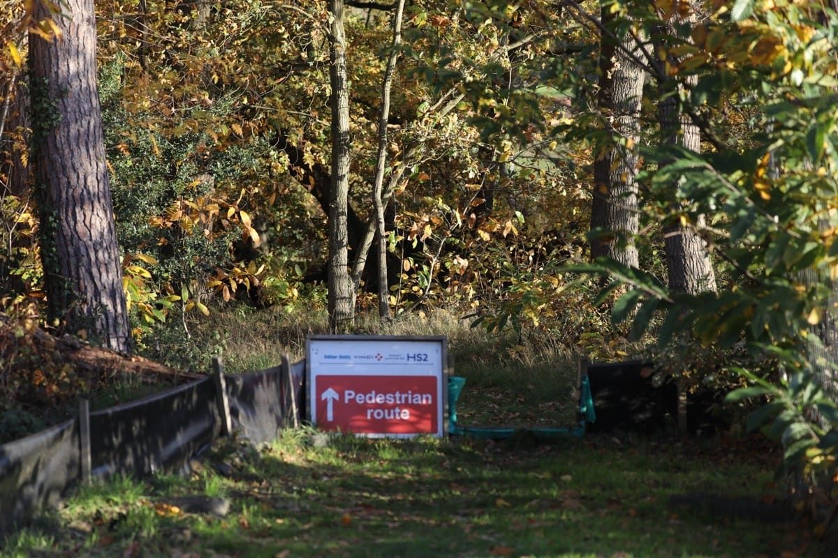 HS2 make sure you stay with the official footpath.