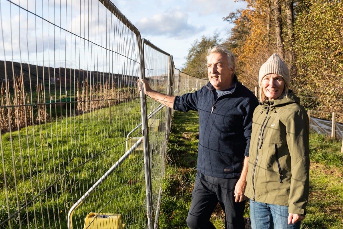 The HS2 path, 16 Acre Wood, Berkswell, November 2025.